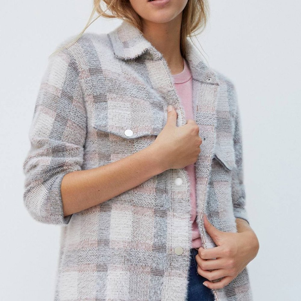 HTF Anthro Pilcro Eliza Eyelash Sweater Jacket - Picture 7 of 9